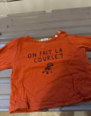 TEE shirt on fait la course, 12 mois