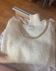Pull Mango bijoux cou 