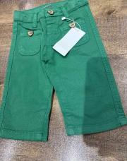 Jeans vert cœur 6-9mois 