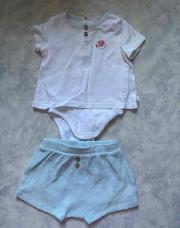 Ensemble teeshirt body et short sergent major 9 mois 