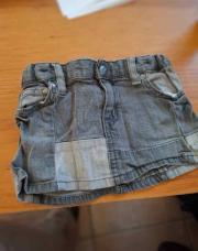 Jupe jean gris 74cm