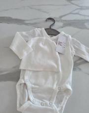 Ensemble body et bonnet H&M 2-4 mois