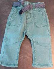 Pantalon vert avec ceinture TAO 74 cm