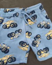 Short Primark bleu monstre truck
