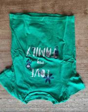 T-shirt vert InExtenso 92cm 