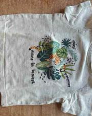 T-shirt beige jungle TAO 6M 