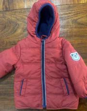 Manteau pat et ripaton 6 mois rouge orange 
