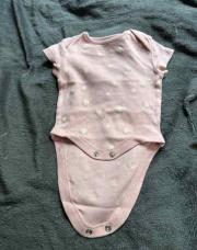 Body rose tête blanche Minnie T 1 mois 