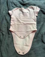 Body rose écriture Minnie T 1 mois 