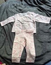 Emssemble Minnie rose et blanc 0/3mois 