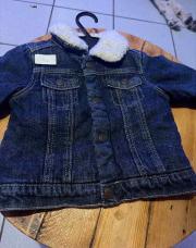 Veste en jeans moumoute 