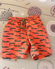 Short crocodile orange 