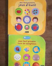 De 3 à 18 mois livre mes tout premiers jeux d'éveil mon premier livre de comptines édition Nathan librairie Molière 