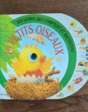 Livre qui compte et raconte les petits oiseaux 