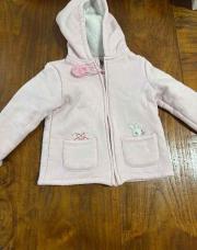 Gilet manteau rose sergent major 4 ans lapin 