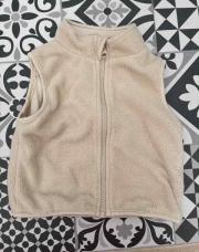 Gilet sans manche beige 
