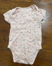 Body arc en ciel rose 2-3 ans 