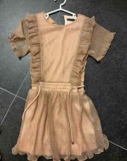 Robe beige brillante 