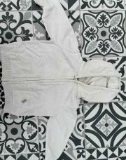 Gilet blanc capuche 