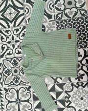 T-shirt vert strié 