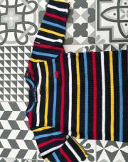 Pull marin multicolore 
