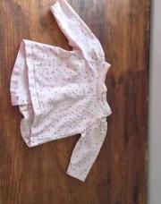 Blouse rose a triangle 0-1mois 