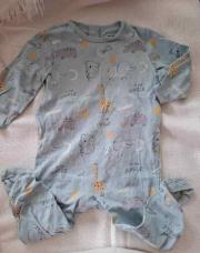 Pijama bleu girafe léger kiabi 12 mois 