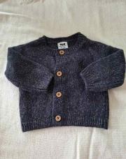 Gilet laine bleu tao 12 mois