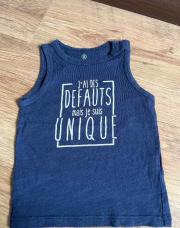 Débardeur 18 m bleu 