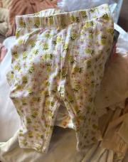 Legging à fleurs et ananas 3 mois 