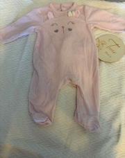 Pyjama 3 mois orchestra rose avec oreilles 