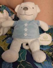 Peluche musicale ours blanc premaman neuve