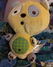 Ourson jaune pandi panda neuf