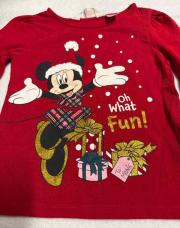 Blouse 2 ans Minnie Noël 