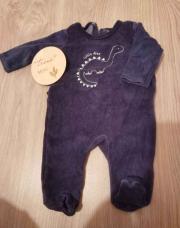 Pyjama velours dino 3 mois