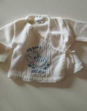 Pull naissance blanc zebre 