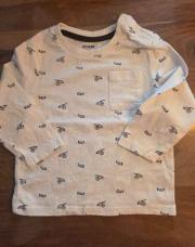 T-shirt ML hélicoptère 12 mois
