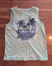 T-shirt sans manches paradisiaque surfer 5 ans 