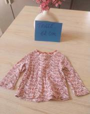 Obaïbi- pull fleuris rose 60 cm