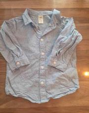 Chemise bleue 24 mois 