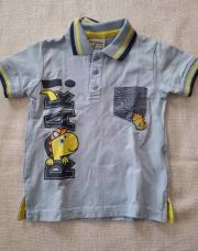 Polo bleu ciel 18 24 mois