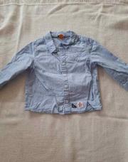 Chemise bleue tao 18 mois