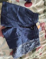 Lot de 2 shorts bleu 3-4ans 