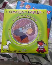 Livre contes et fables a écouter avec cd