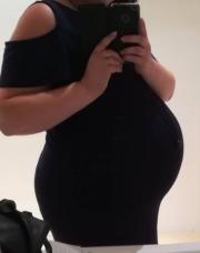 Robe grossesse C&A bleue L 
