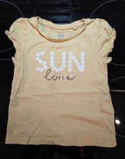 T-shirt 2 ans C&A jaune 