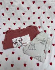 Pyjama 2 pièces Simba rose 12 mois 