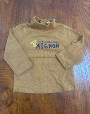Pull col roulé TAO 9 mois mignon 