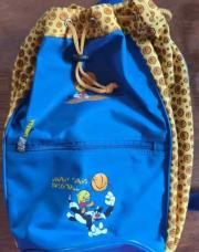 Sac de gim Titi et Gros Minet bleue et jaune 