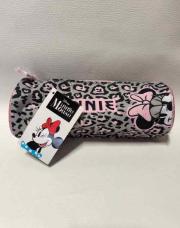 Plumier Minnie,gris rose et noir Disney 